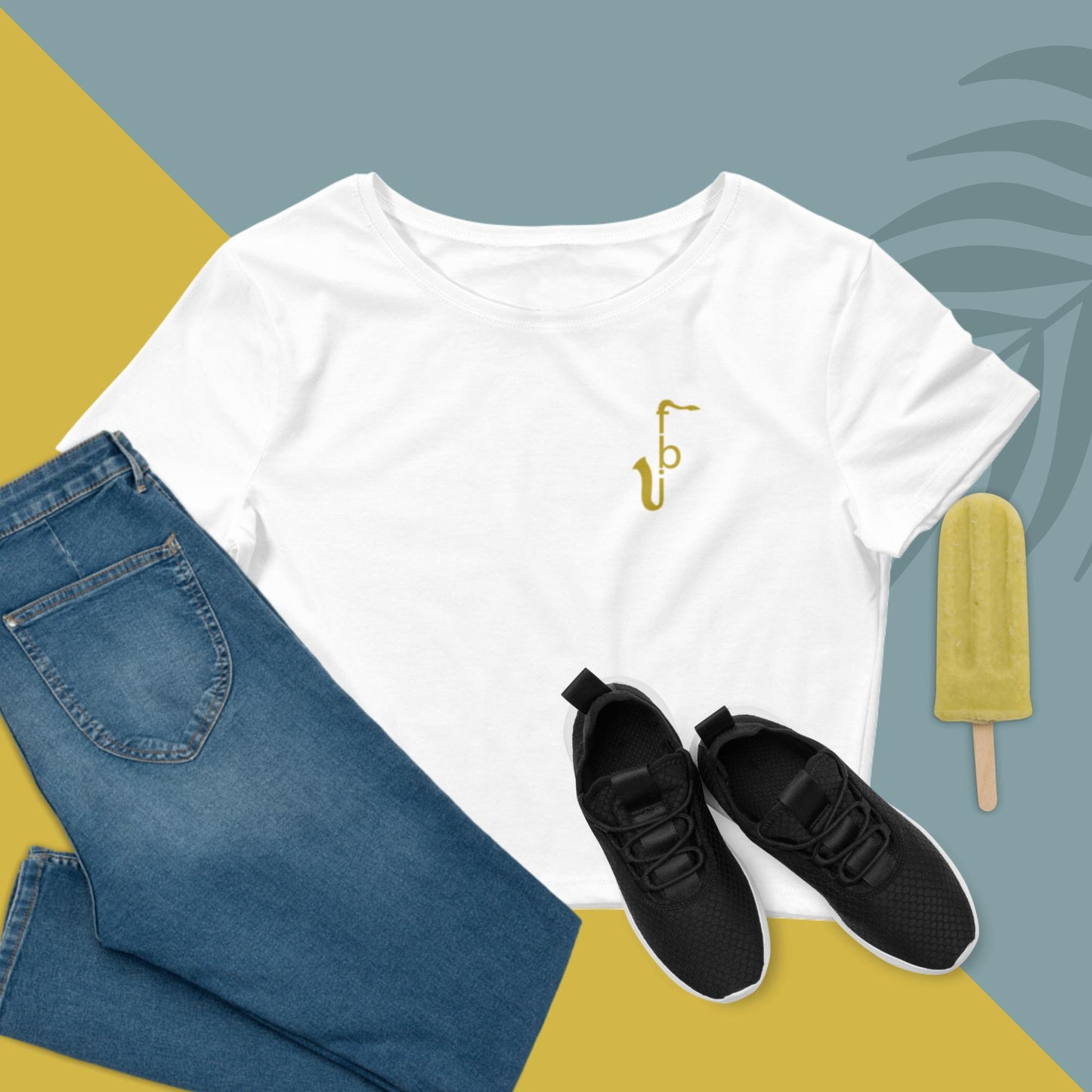Women’s Crop Tee - Gold Logo