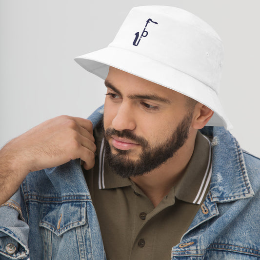 Bucket Hat- Navy Blue Logo