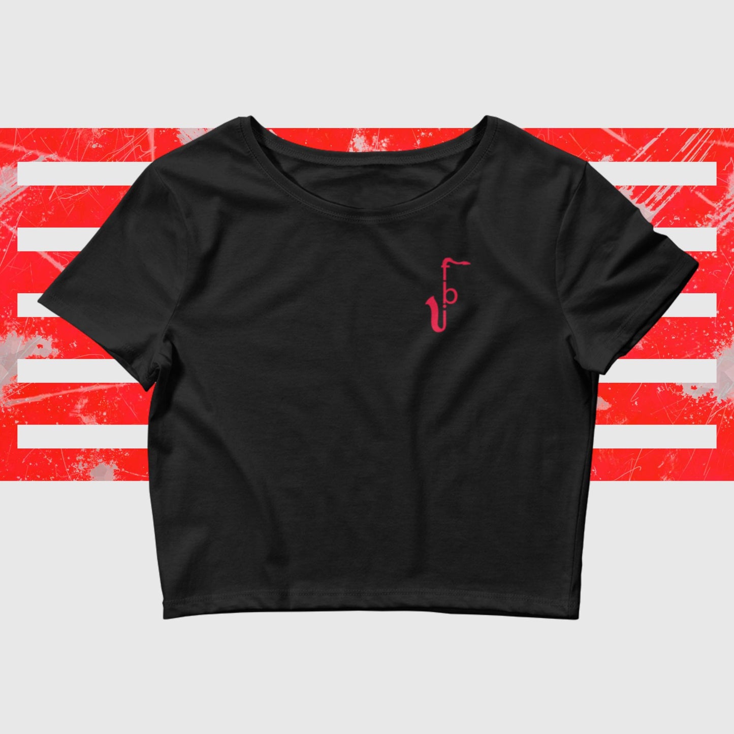Women’s Crop Tee - Red Logo