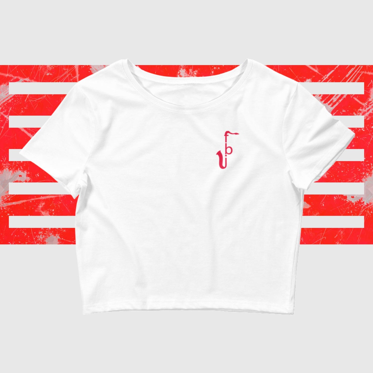 Women’s Crop Tee - Red Logo