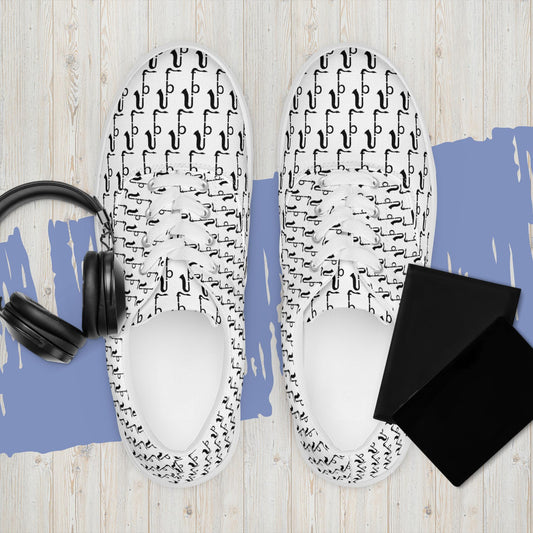 Women’s lace-up canvas shoes